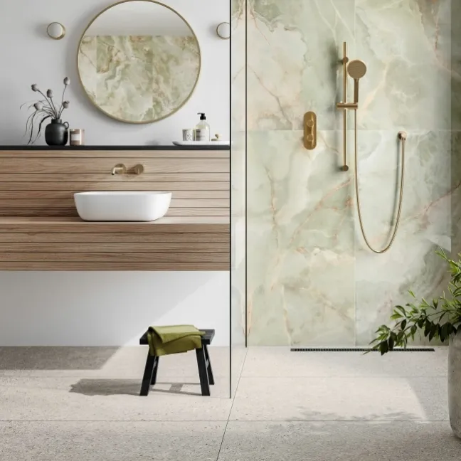 Dover Silver Matt Porcelain Stone Effect Wall and Floor Tiles