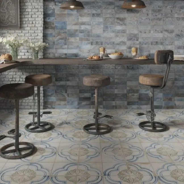 Floweret Antique Pattern Floor Tiles