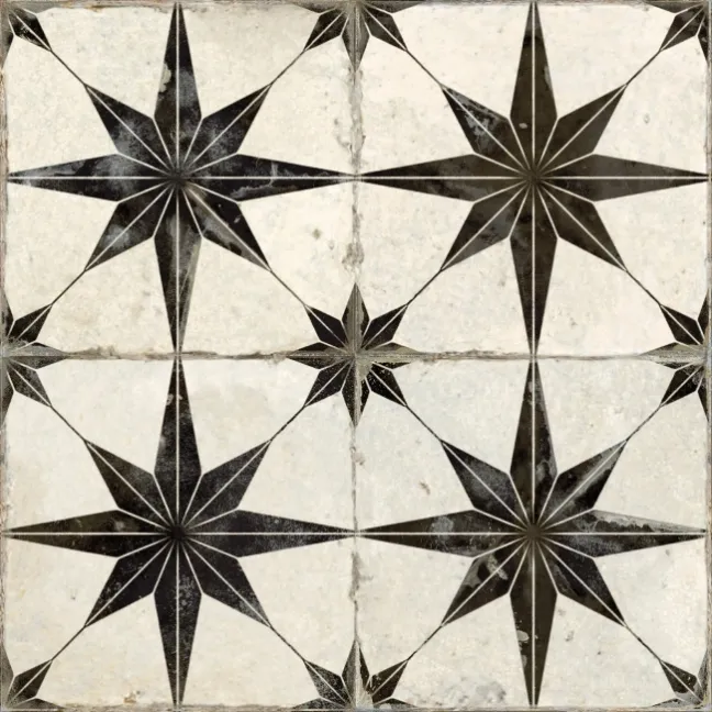 Cinders® Lux Star Noir Layer Tech Pattern Tiles