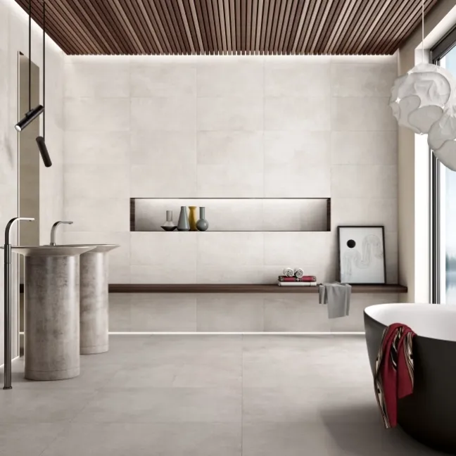 Optimum Grigio Grey Matt Stone Effect Wall And Floor Tiles