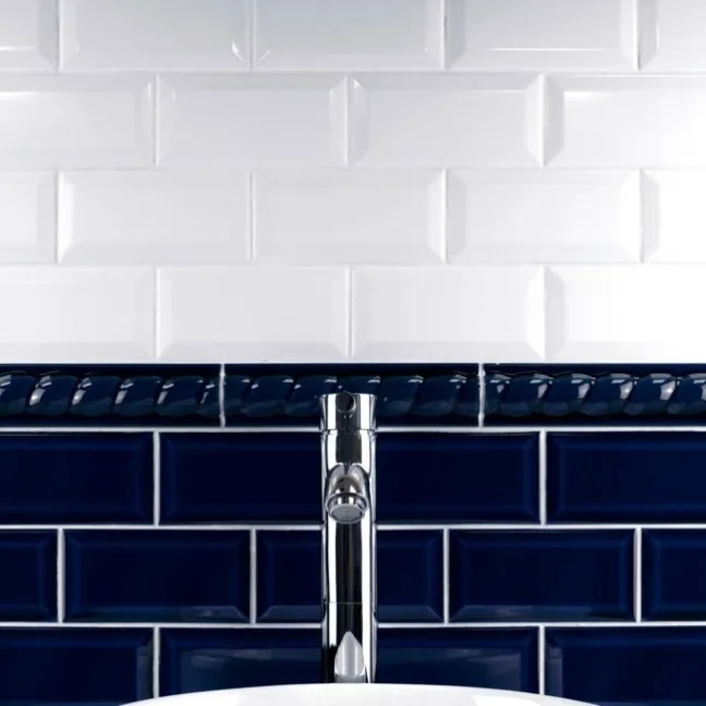 Whitechapel Gloss White Mini Metro Tiles