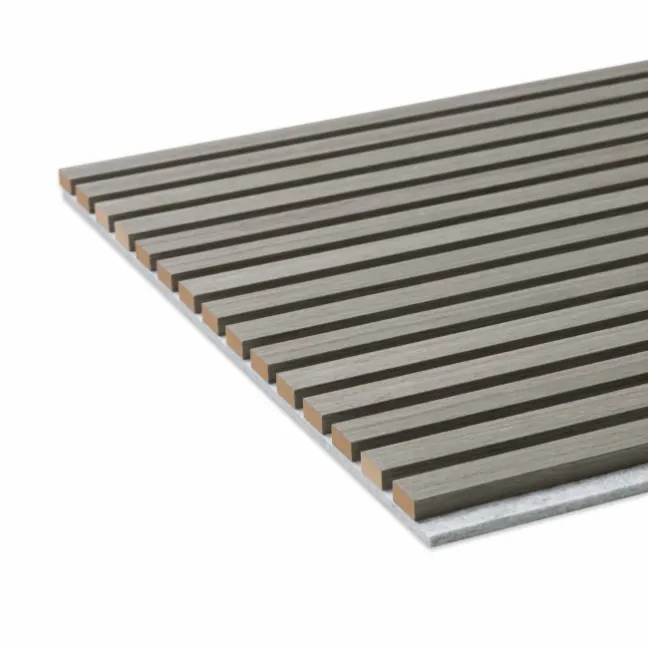 Trepanel® Ash on Grey Felt Acoustic Wood Wall Panels