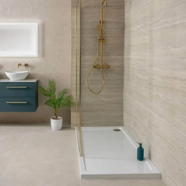 Vesta Beige Matt Travertine Effect Wall and Floor Tiles