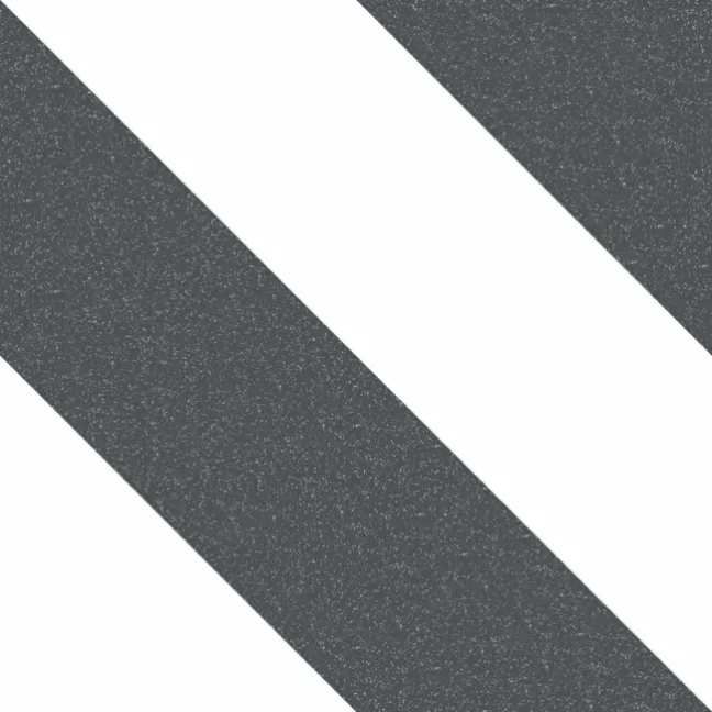 Zebra Black and White Patterned Matt Striped 223x223 Tiles