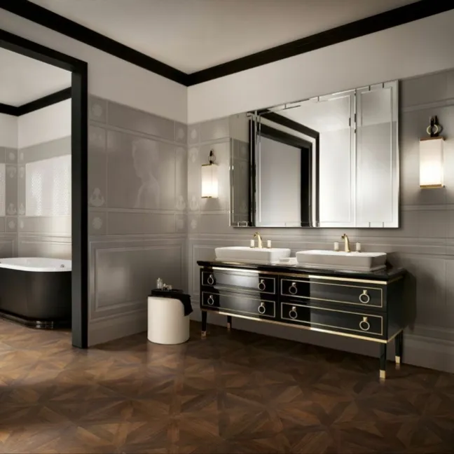 Vintage Brown Rovere Porcelain Wood Effect Floor Tiles