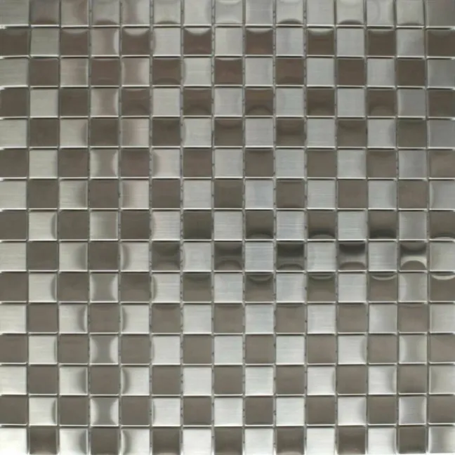 Small Square Steel Mosaics Tiles Mosaic Tiles