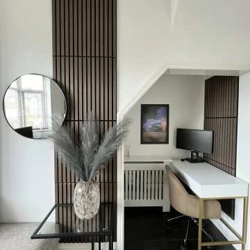 Trepanel® Walnut Brown Square Acoustic Wood Wall Panels