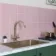 Monocolour Rico Pink Gloss Flat Square Wall Tiles 150x150