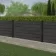 LuxeLine® Classic Dark Grey Composite Fence Panels with U Channel Rail & Aluminium Post 90cm