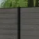 LuxeLine® Classic Light Grey Composite Fence Panels with U Channel Rail & Aluminium Post 90cm