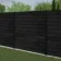 LuxeLine® Classic Black Composite Fence Panels with U Channel Rail & Aluminium Post 180cm