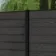 LuxeLine® Classic Dark Grey Composite Fence Panels with U Channel Rail & Buried Aluminium Post 180cm