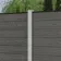 LuxeLine® Classic Light Grey Composite Fence Panels with U Channel Rail & Concrete Post 180cm