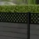 LuxeLine® Classic Straight Top Lattice Design Screen with Dark Grey Composite Fence Panels & Aluminium Post 90cm
