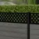 LuxeLine® Classic Straight Top Lattice Design Screen with Light Grey Composite Fence Panels & Aluminium Post 90cm
