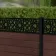 LuxeLine® Classic Straight Top Moroccan Design Screen with Walnut Composite Fence Panels & Aluminium Post 90cm