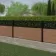 LuxeLine® Classic Straight Top Moroccan Design Screen with Teak Composite Fence Panels & Aluminium Post 90cm