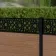LuxeLine® Classic Straight Top Moroccan Design Screen with Teak Composite Fence Panels & Aluminium Post 90cm