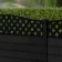 LuxeLine® Classic Curve Top Lattice Design Screen with Black Composite Fence Panels & Aluminium Post 90cm