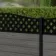 LuxeLine® Classic Curve Top Lattice Design Screen with Light Grey Composite Fence Panels & Aluminium Post 90cm