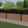 LuxeLine® Classic Curve Top Floral Design Screen with Teak Composite Fence Panels & Aluminium Post 90cm