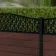 LuxeLine® Classic Curve Top Geometric Design Screen with Walnut Composite Fence Panels & Aluminium Post 90cm