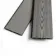 LuxeLine® Classic Curve Top Geometric Design Screen with Light Grey Composite Fence Panels & Concrete Post