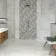 Foil Cloud White Metallic Stone Effect 600x600 Wall and Floor Tiles