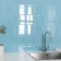 Monocolour Rico Blue Gloss Flat Square Wall Tiles 150x150