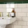 Monocolour Rico Cream Gloss Flat Metro Wall Tiles 200x100