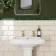 Monocolour Rico Cream Gloss Flat Metro Wall Tiles 200x100