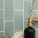 Monocolour Rico Green Gloss Flat Metro Wall Tiles 200x100