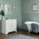 Monocolour Rico Green Gloss Flat Square Wall Tiles 150x150