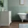 Monocolour Rico Green Gloss Flat Square Wall Tiles 150x150