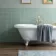 Monocolour Rico Green Gloss Flat Square Wall Tiles 150x150