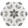6.00 SQM Clearance Job lot Myth Decor Hexagon Grey and White Matt Wall and Floor Tiles