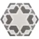 6.00 SQM Clearance Job lot Myth Decor Hexagon Grey and White Matt Wall and Floor Tiles