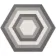 6.00 SQM Clearance Job lot Myth Decor Hexagon Grey and White Matt Wall and Floor Tiles