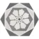 6.00 SQM Clearance Job lot Myth Decor Hexagon Grey and White Matt Wall and Floor Tiles