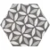 6.00 SQM Clearance Job lot Myth Decor Hexagon Grey and White Matt Wall and Floor Tiles