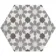 6.00 SQM Clearance Job lot Myth Decor Hexagon Grey and White Matt Wall and Floor Tiles