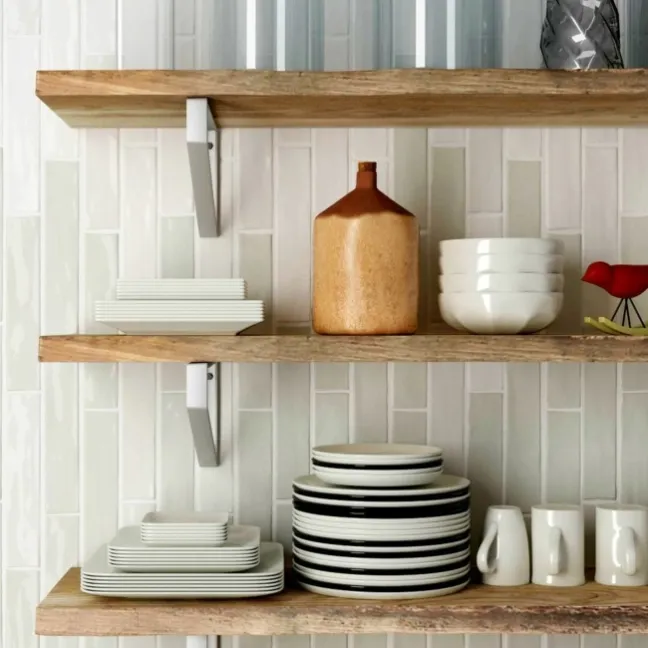 Moss Handcrafted Green Metro Tiles