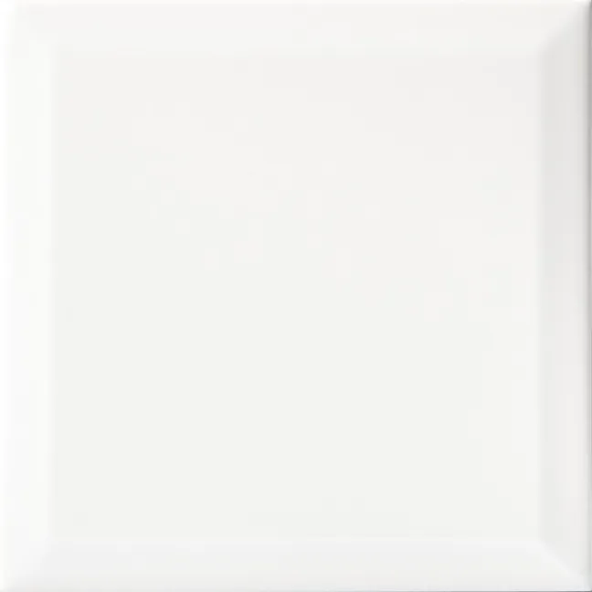 Capsule® Cotton White Gloss Bevelled 150x150 Wall Tiles