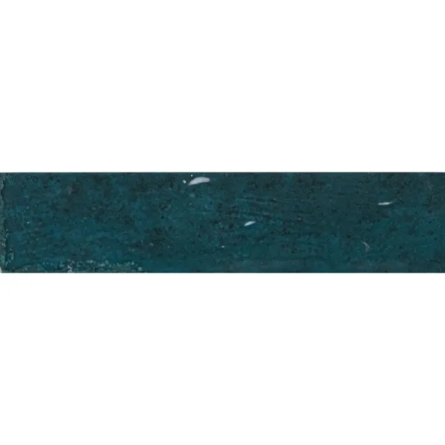 Faith Blue Gloss Rustic Brick Effect Wall and Floor Tile