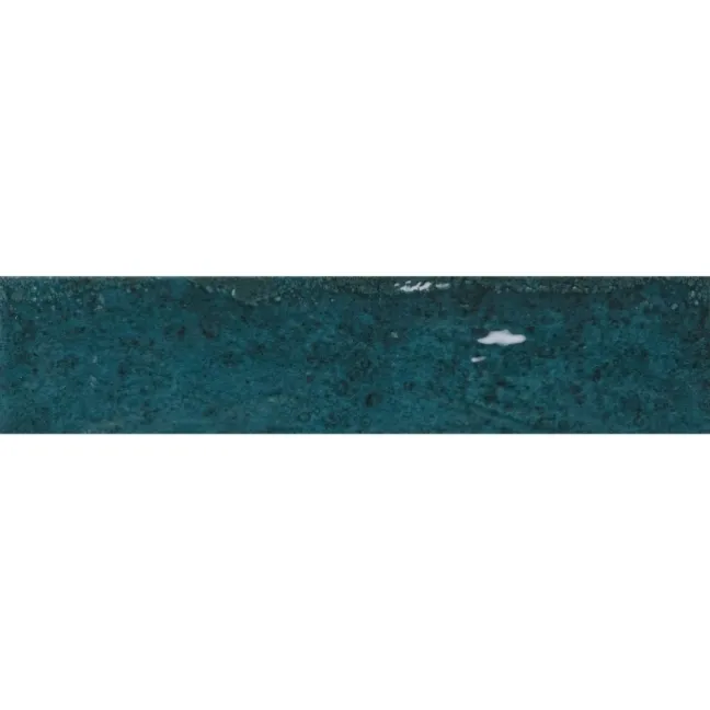Faith Blue Gloss Rustic Brick Effect Wall and Floor Tile