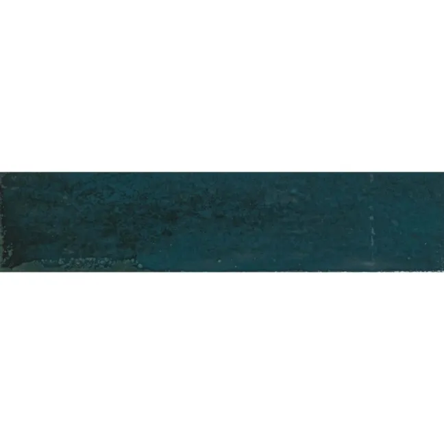 Faith Blue Gloss Rustic Brick Effect Wall and Floor Tile