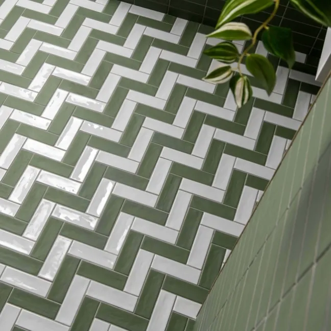 Hamlet Green Porcelain Matt Metro Wall and Floor Tiles