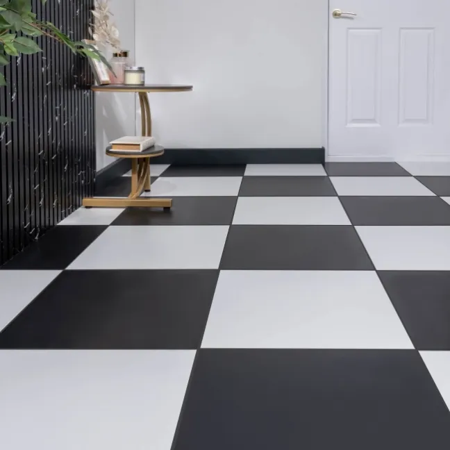 Ebony Matt Pure White Tile
