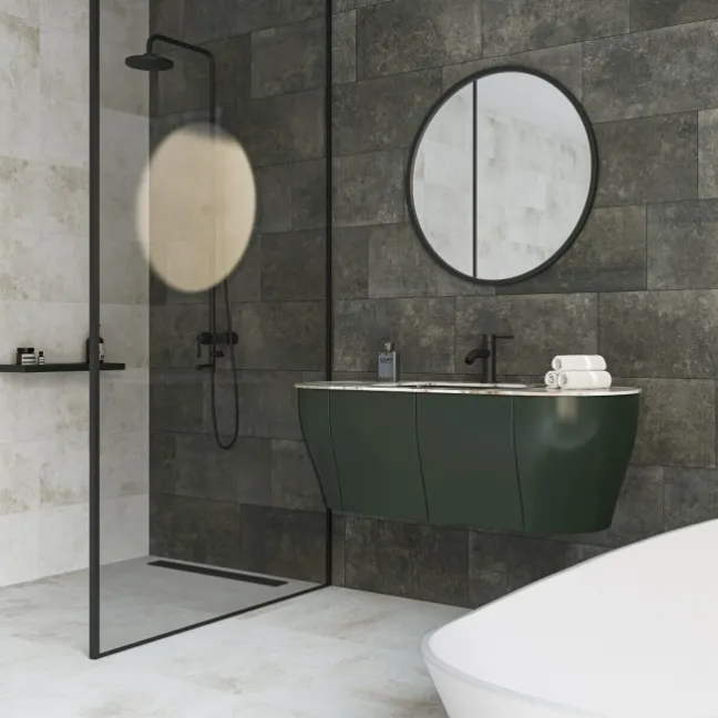 Foil Cloud White Metallic Stone Effect 600x600 Wall and Floor Tiles