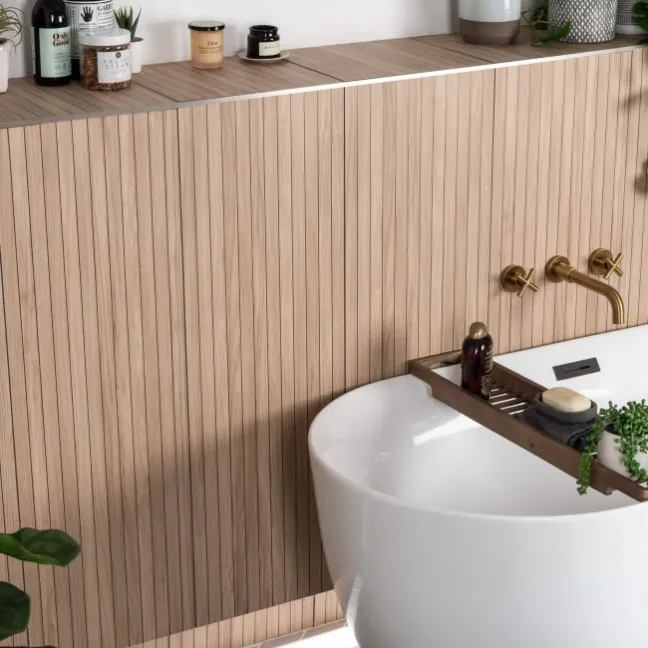 Nature's Way Wood Slat Decor Ceramic Wall Tiles
